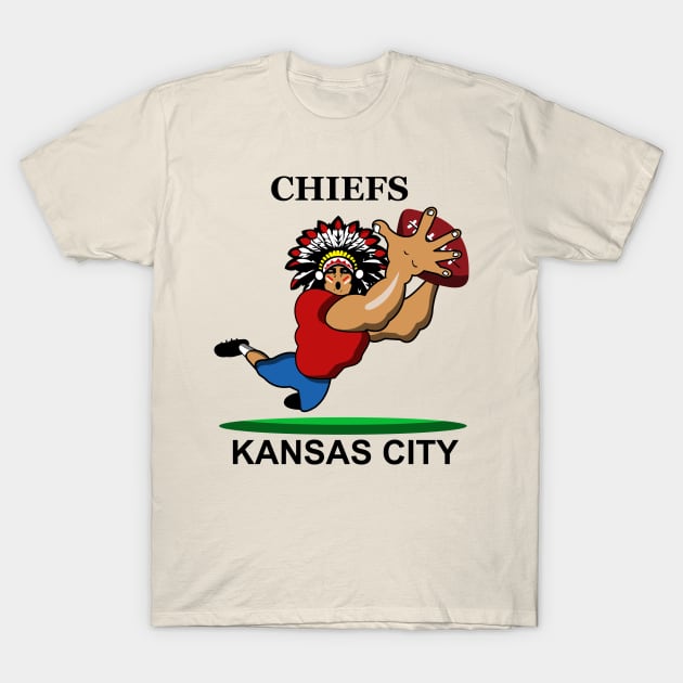 Kansas City Chiefs T-Shirt by BishBashBosh